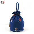 Simply portable canvas drawstring bag